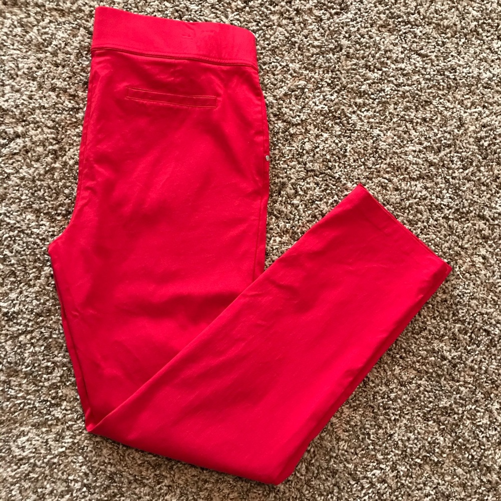 NWT, Rafaella Red Ankle Pants!